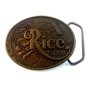 Vintage Stam Rice Rohm Haas Solid Brass Belt Buckle