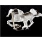 Horse Pewter Belt Buckle by KEV Made in USA 6514 Old New Stock
