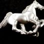 Horse Pewter Belt Buckle by KEV Made in USA 6514 Old New Stock