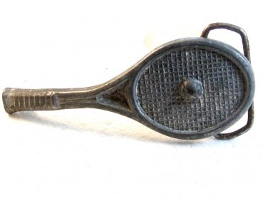 Vintage Badmitten Tennis Racket Belt Buckle