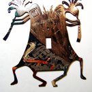 2 Kokopelli w/ Flute Single Switch Cover Plate by LaZart 021915C