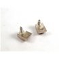 Mexican Sterling Silver & Red Onyx Pieced Earrings