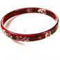 Vintage Oriental Red Flowers Cloisonne Bracelet Unbranded 71715
