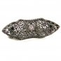 Edwardian Art Deco Sterling Silver Filigree Brooch Unbranded 7615aa