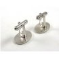 True Vintage Silvertone Classy Cufflinks by Hickok USA 100714