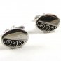 True Vintage Silvertone Classy Cufflinks by Hickok USA 100714