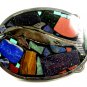 Vintage Silvertone & Stones & Enamel Huecho En Mexico Shark Belt Buckle 10292013
