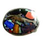 Vintage Silvertone & Stones & Enamel Huecho En Mexico Shark Belt Buckle 10292013