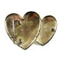 Alpaca Mexico 2 Hearts Bull Rider Western Belt Buckle 7214