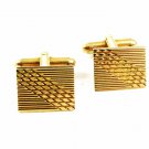 True Vintage  Deco Goldtone Cufflinks Unmarked 110714