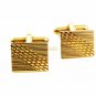 True Vintage  Deco Goldtone Cufflinks Unmarked 110714