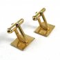 True Vintage  Deco Goldtone Cufflinks Unmarked 110714
