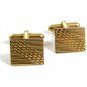 True Vintage  Deco Goldtone Cufflinks Unmarked 110714