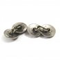 Edwardian Schnauzer Dog Portrait Sterling Silver Cufflinks Unmarked 101514