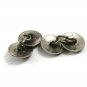 Edwardian Schnauzer Dog Portrait Sterling Silver Cufflinks Unmarked 101514