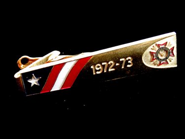 Vintage V.F.W. Gold Tone  1972 - 1973 Tie Clasp