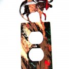 Moose & Mountain Double Outlet Cover Plate by Steel Images USA 6415AA