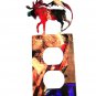 Moose & Mountain Double Outlet Cover Plate by Steel Images USA 6415AA