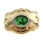 Western Cowboy Silvertone Green / White Belt Buckle 10272013df
