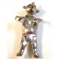 Rare Vintage Signed Sterling Silver Hopi Mud Man Brooch / Pendant