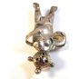Rare Vintage Signed Sterling Silver Hopi Mud Man Brooch / Pendant