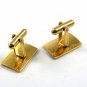 True Vintage Goldtone Dressy Cufflinks Unmarked 100714