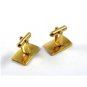 True Vintage Goldtone Dressy Cufflinks Unmarked 100714