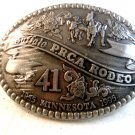1995 Silver Tone Buffalo P.R.C.A. Rodeo Belt Buckle