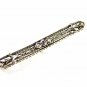 Edwardian Art Deco Sterliing Silver Amythests Filigree Bracelet Unbranded 7415