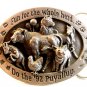 1992 Siskiyou Fun For The Whole Herd Puyallup Belt Buckle