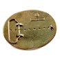 Western Cowboy Rodeo Bull Rider 2 Tone Belt Buckle Made in USA