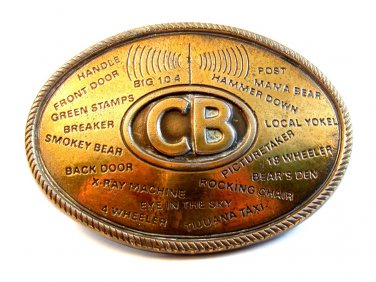 Vintage CB Belt Buckle