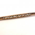 Victorian Gold Tone Bar Brooch