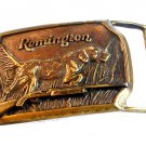 Vintage Remington Rifle and Hunting Dog Belt Buckle 46022013ed
