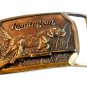Vintage Remington Rifle and Hunting Dog Belt Buckle 46022013ed