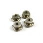 Deco Silvertone Mother Pearl Black Snap Link Cufflinks by Snap Link 103114