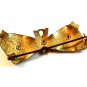 Vintage Flower Bow Brooch W/ Purple Stones