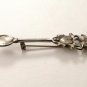 Vintage Sterling Spoon Heart Jockey Horse Derby Race Brooch Odd