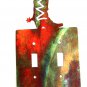 Boot Double Light Switch Cover Plate by Steel Images USA 51415