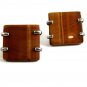 Unmarked Sterling Silver & Huge Tiger Eye Cufflinks 11262013