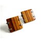 Unmarked Sterling Silver & Huge Tiger Eye Cufflinks 11262013