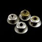 Art Deco Silvertone Mother of Pearl Cufflinks Bear Wilde KUM-A-PART 102714m