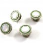 True Vintage Art Deco Green & Mother of Pearl Cufflinks by Snap Link 101014
