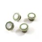 True Vintage Art Deco Green & Mother of Pearl Cufflinks by Snap Link 101014