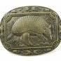 Vintage Armadillo Solid Brass Belt Buckle By Award Design Medals 71315