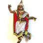 Vintage Siam Enameled Goddess Brooch Marked  Royal