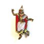 Vintage Siam Enameled Goddess Brooch Marked  Royal