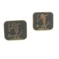 True Vintage Happy Golfer Cufflinks Unmarked 100714