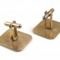 True Vintage Happy Golfer Cufflinks Unmarked 100714