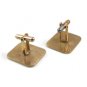 True Vintage Happy Golfer Cufflinks Unmarked 100714